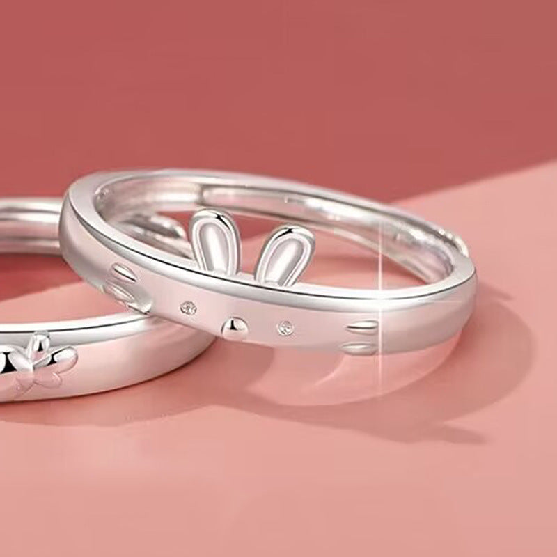 Rabbit and Carrot Ring for Him and Her
