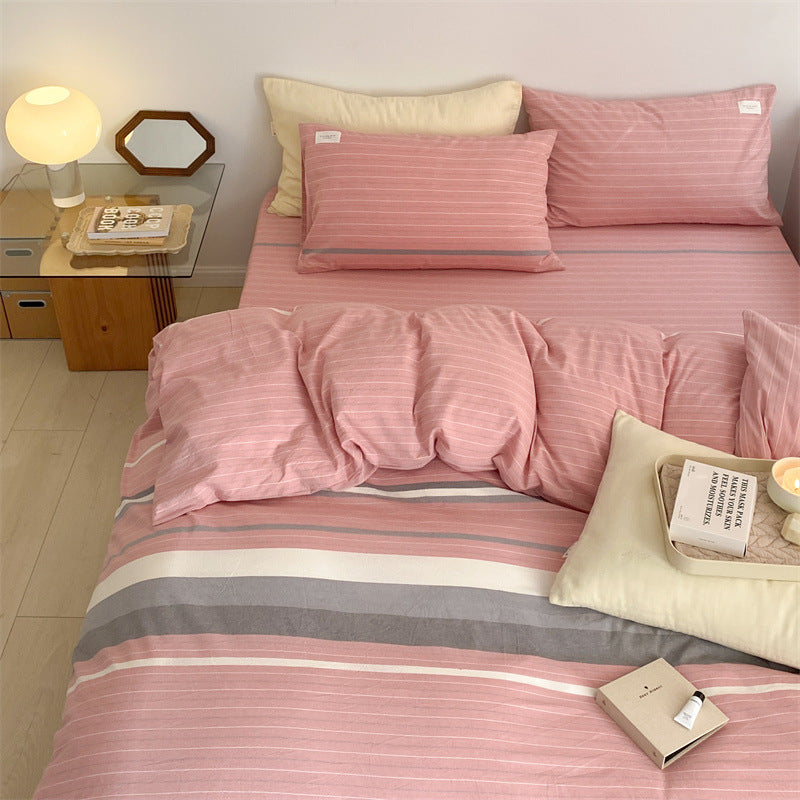 Cotton Washed Pillowcase in Simple Fashion Design