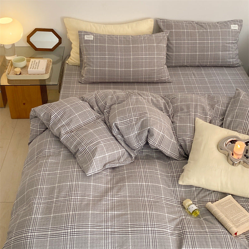 Cotton Washed Pillowcase in Simple Fashion Design