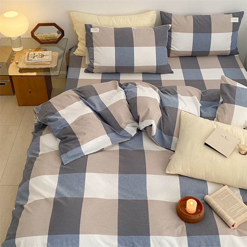 Cotton Washed Pillowcase in Simple Fashion Design