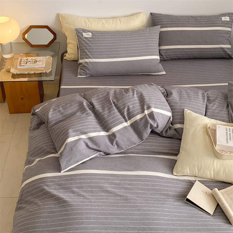 Cotton Washed Pillowcase in Simple Fashion Design