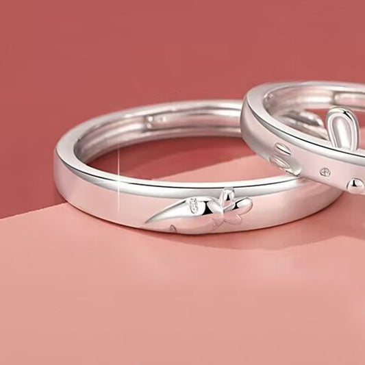 Rabbit and Carrot Ring for Him and Her
