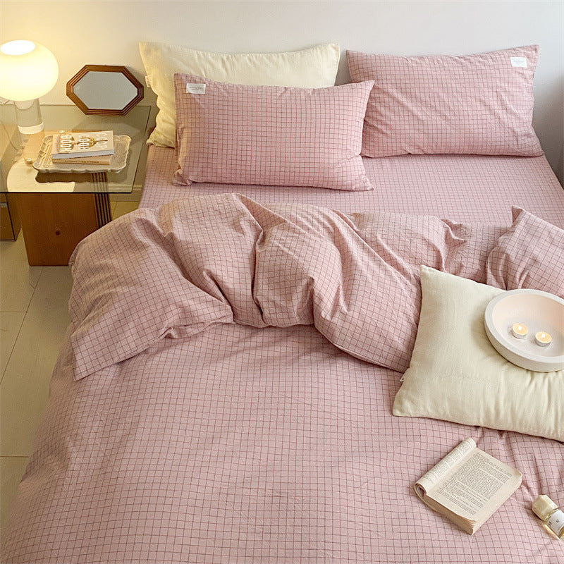 Cotton Washed Pillowcase in Simple Fashion Design
