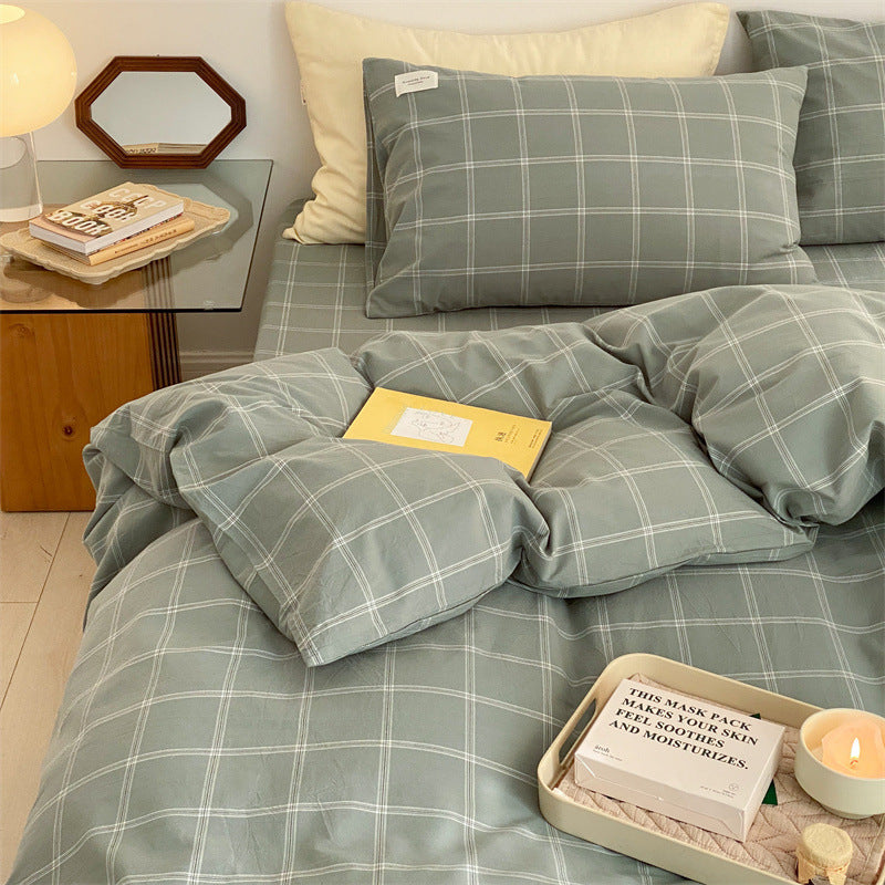 Cotton Washed Pillowcase in Simple Fashion Design