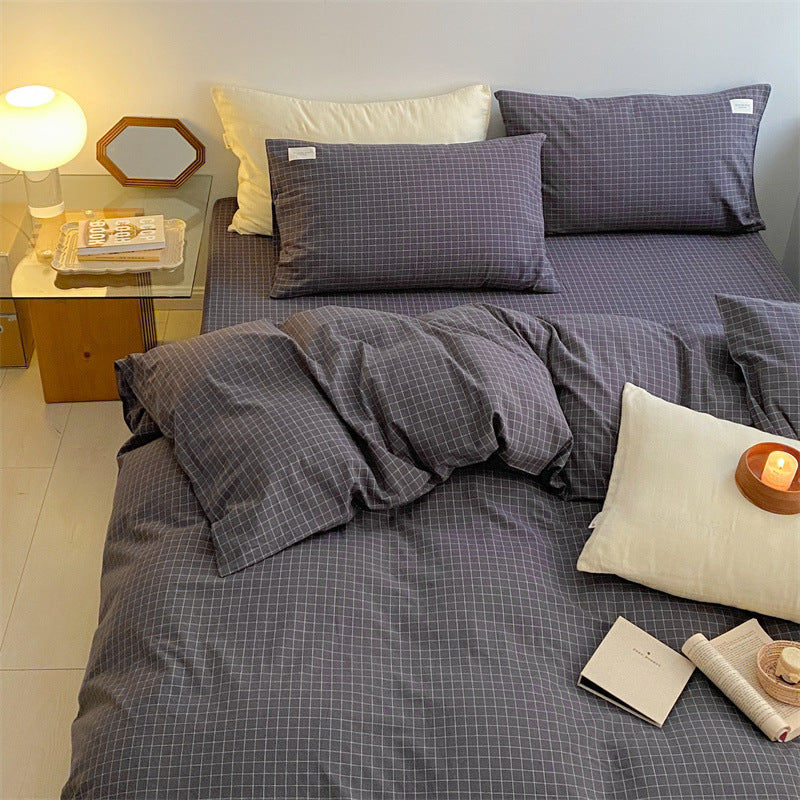 Cotton Washed Pillowcase in Simple Fashion Design