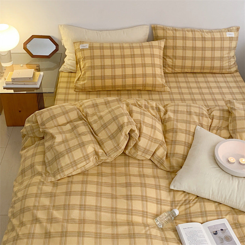 Cotton Washed Pillowcase in Simple Fashion Design