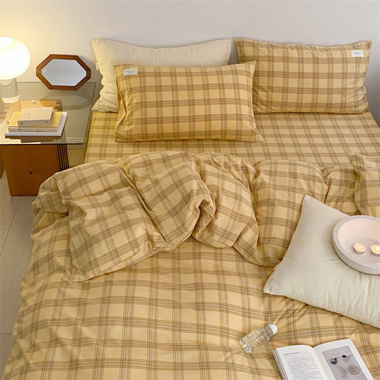 Cotton Washed Pillowcase in Simple Fashion Design